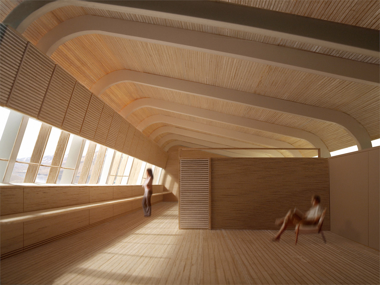 Interior of Finnesko 13 by Taller Abierto, winner of the Living Aleutian Home Design Competition 2012